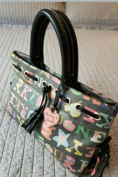 Dooney & Bourke Coated Canvas Signature Doodle Bag - Picture 3 of 9